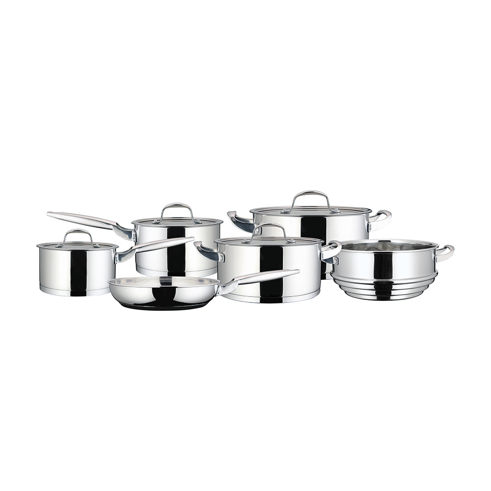 Manufacturer Wholesale High Quality Stainless Steel Cookware Set Nonstick Fry Pan Cooking Pot Kitchen Ware