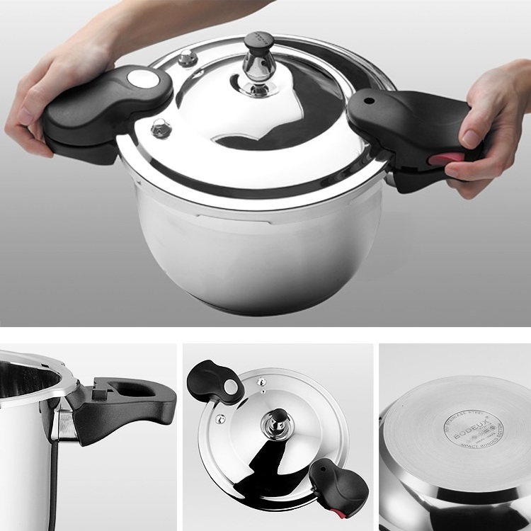 Manufacturer Stainless Steel Multifunction Cooker Kitchen Restaurant Stainless Steel Pressure Cooker with Bakelite Handle