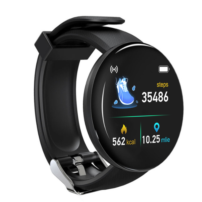 2024 D18 T500+PRO 2.0 IP68 Waterproof Smart Wristband Fitness Watch with Heart Rate & Temperature IOS Android Compatible Sports