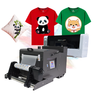 zoomjet dtf printer a3 dtf printer 30cm printing machine with dual xp600 head dtf a3 printer for t shirt printing price