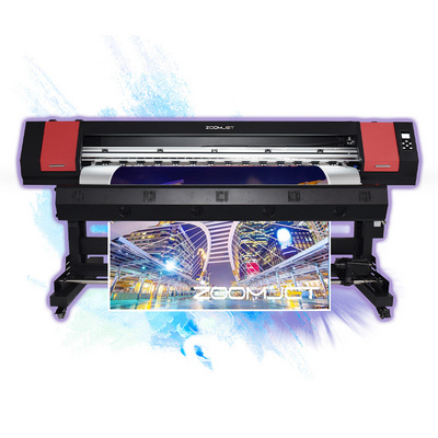 Zoomjet Xp600 head Eco Solvent Printer 1.8m Vinyl Wrap Flex Banner Printer Sticker Tarpaulin Indoor Printing Machine