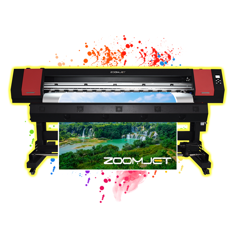 Zoomjet Xp600 Inkjet Printer Large Format Poster Vinyl Eco Solvent Printer Transfer Printing Machine