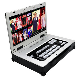 Multi camera live streaming recording equipment virtual studio 8 channel live production video switcher