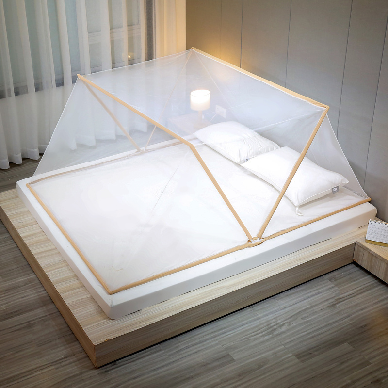 Hot sales foldable mosquito net for bed canopy with good stabilizer folding baby mosquito net