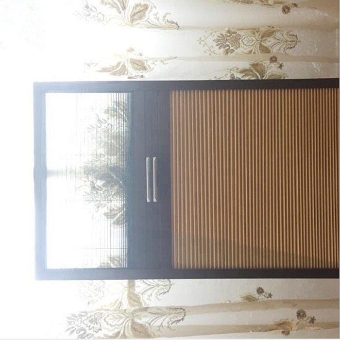 Honeycomb curtain screen folding sliding retractable screen door