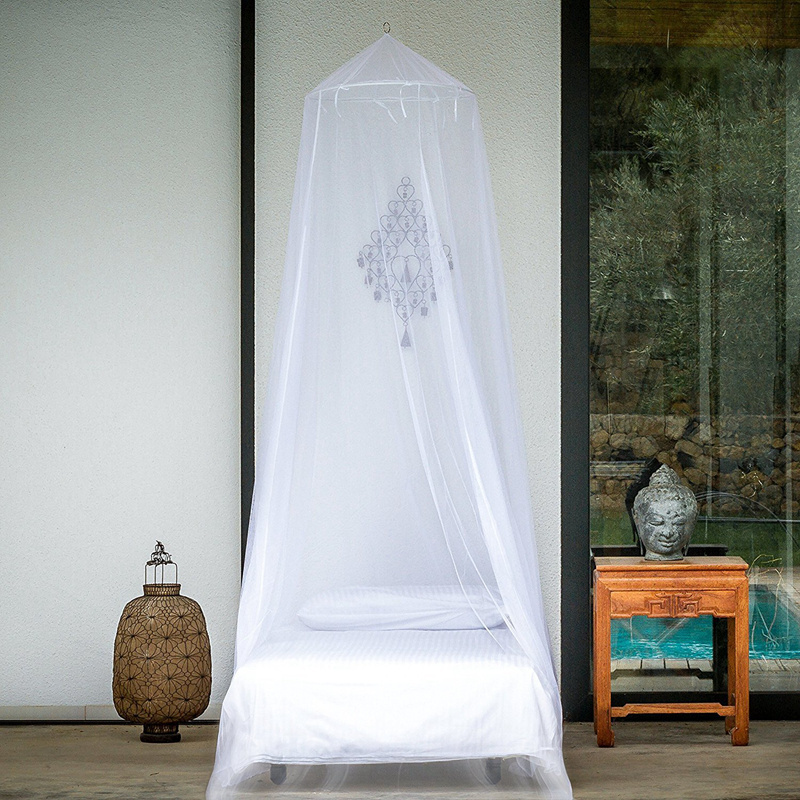 Polyester Circular Conical Round Mosquito Bed Canopy Net