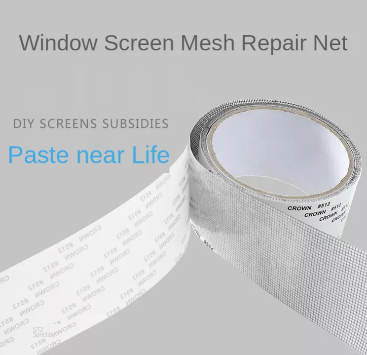 Window Screen Door Repair Kit 1PC Fiberglass Cloth Mesh Tape Fiber Glass Mesh Self Adhesive Drywall Joint Tape