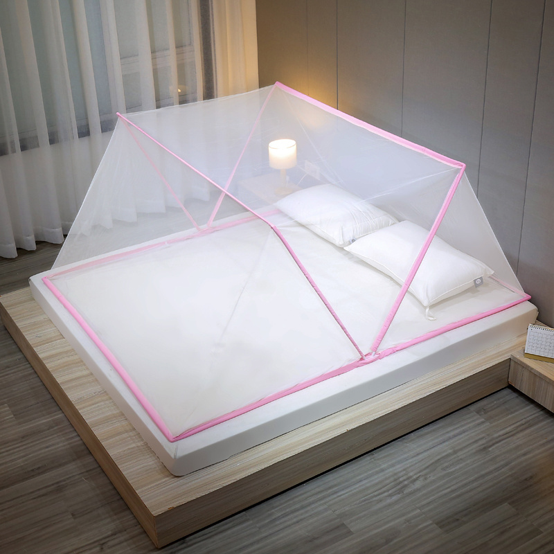 Hot sales foldable mosquito net for bed canopy with good stabilizer folding baby mosquito net