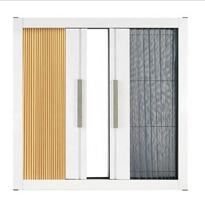 Honeycomb curtain screen folding sliding retractable screen door