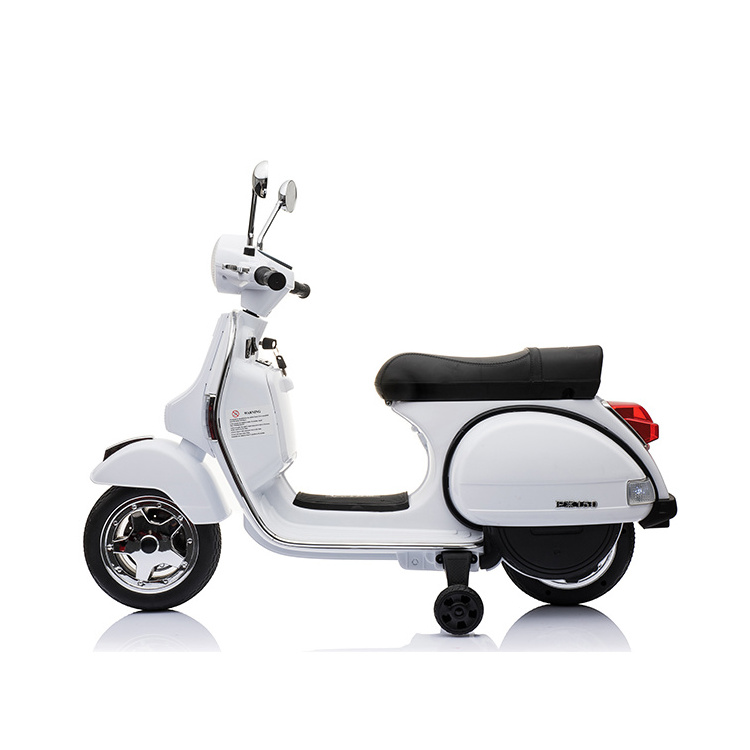 Cheap Vespa Licensed Electric Motorcycle For Child Rechargeable Battery Toy Kids Motorcycles For Sale