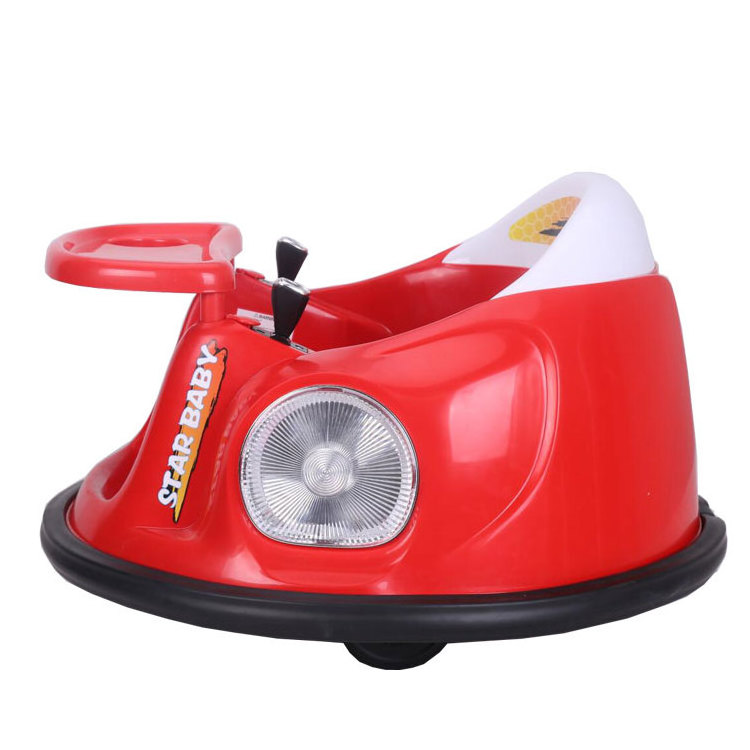 Hot Selling Astm Battery Power Kids  Ride On Bumper Car With Dinner Plate Indoor Baby Powerwheels Wild Thing 360 Spinning Ride