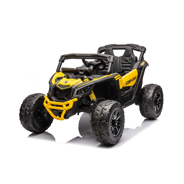 Licensed Can Am Marverick Utv 4x4 Battery Rechargeable Toys Electric Ride On Cars For Kids 24v