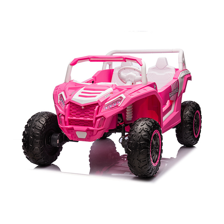 New pink color children electric car for kids 6-8 years old to drive kids car electric 24v 4 engine battery toy