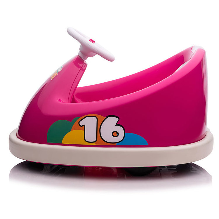 Kids Toy Electric Ride On Bumper Car Pink Colour For Girl Cheap 12 Volt Baby Car