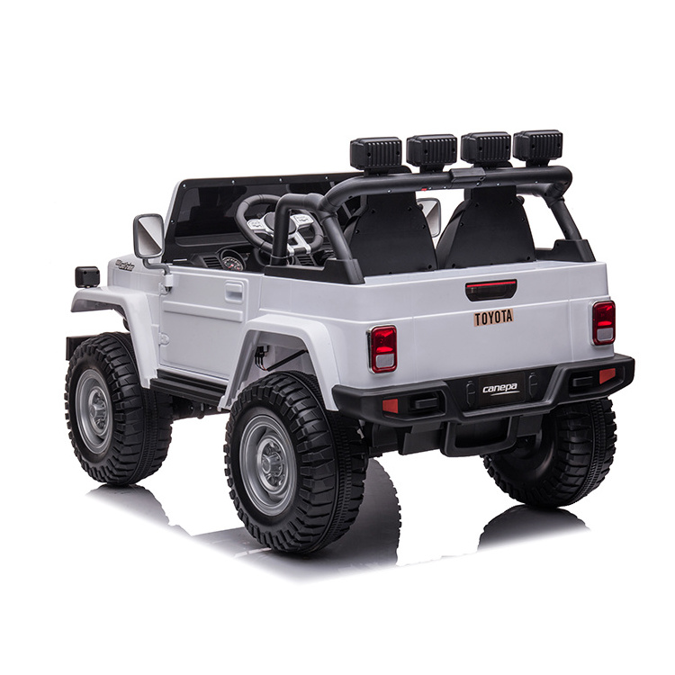 Newest Licensed Toyota FJ40 with parental remote control 2 Seater Ride on Car 24v