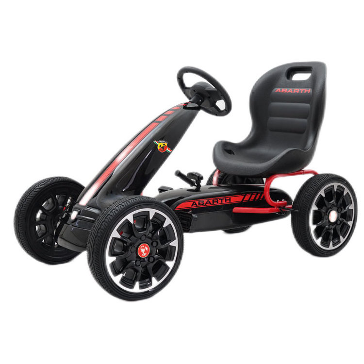 Popular High Quality New Licensed Abarth Children Pedal Go Cart Kids Ride On Car