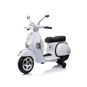 Cheap Vespa Licensed Electric Motorcycle For Child Rechargeable Battery Toy Kids Motorcycles For Sale