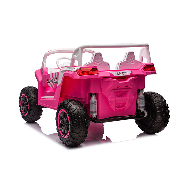 New pink color children electric car for kids 6-8 years old to drive kids car electric 24v 4 engine battery toy