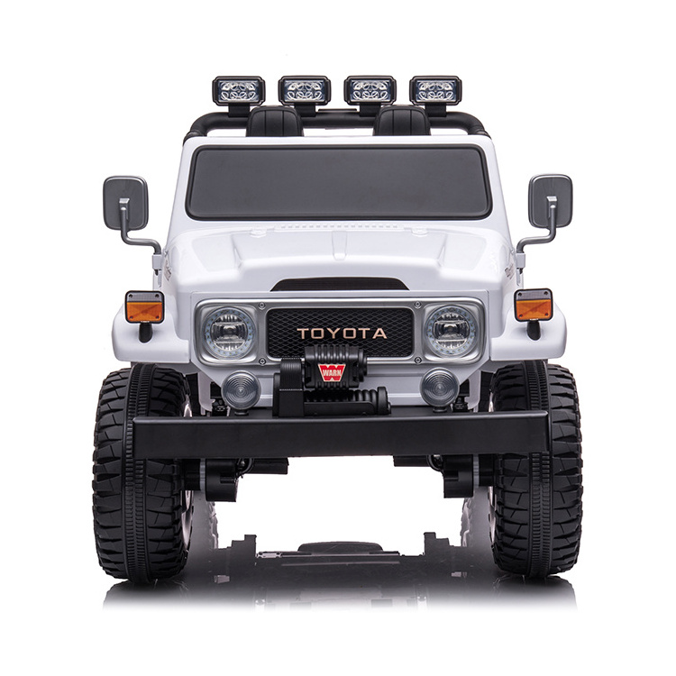 Newest Licensed Toyota FJ40 with parental remote control 2 Seater Ride on Car 24v