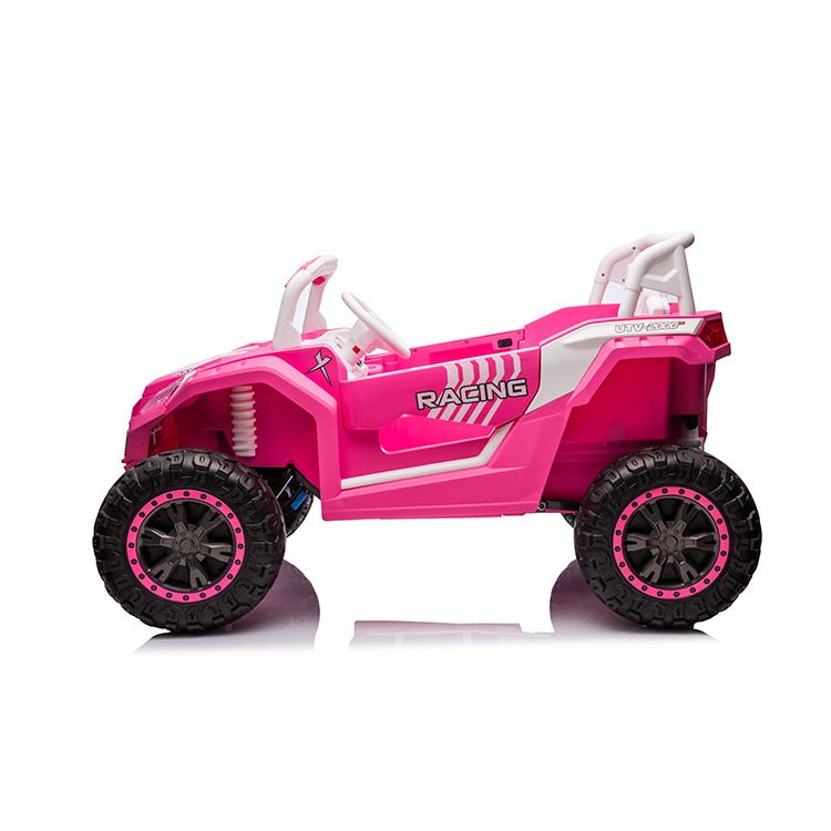 New pink color children electric car for kids 6-8 years old to drive kids car electric 24v 4 engine battery toy