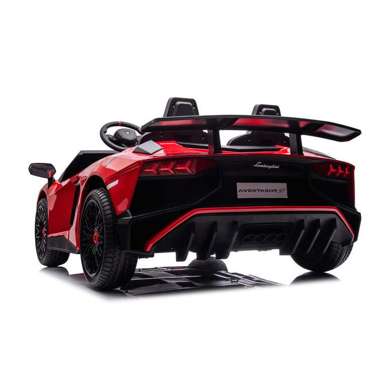 2022 Big Size Newest Licensed Lamborghini Aventador Sv With 200w Brushless Motor Kids Electric Ride On Car