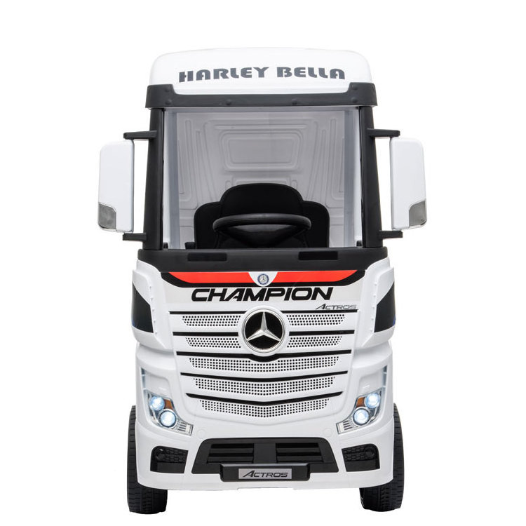 Benz Actros Lorry Licensed 12v Battery Kids Ride On Truck Electric Children Car With Parental Ride on car  Remote Control