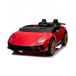 Two seaters licensed lamborghini powerwheels electric car for kids 6-8 years old to drive 24v