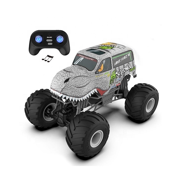 1:6 Scale Kids Toys Monster Truck With USB Charger big foot truck Off-road Remote Cars Rc Dinosaur Car