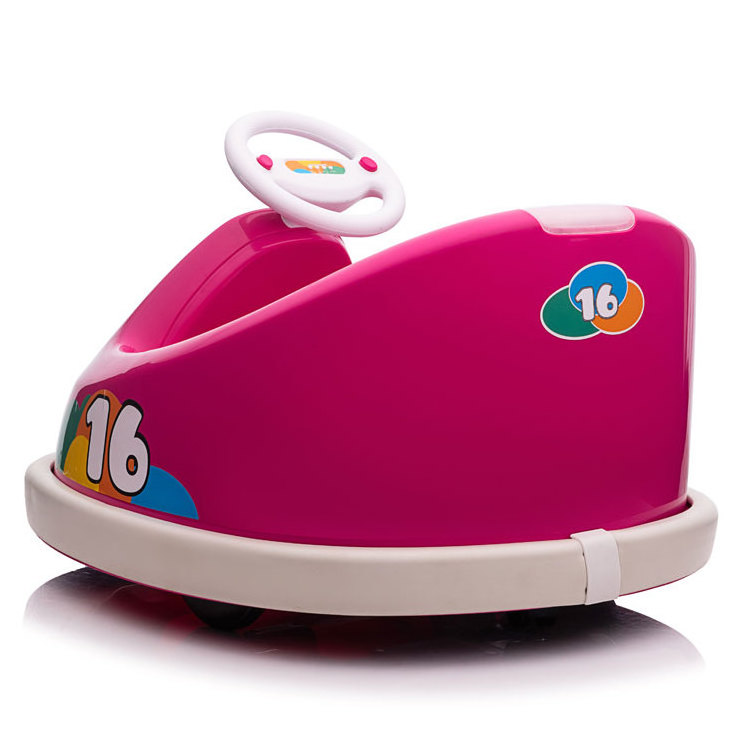 Kids Toy Electric Ride On Bumper Car Pink Colour For Girl Cheap 12 Volt Baby Car