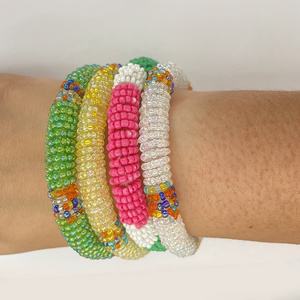 Zooying   Maasai  Beaded African  bangle jewelry Customize