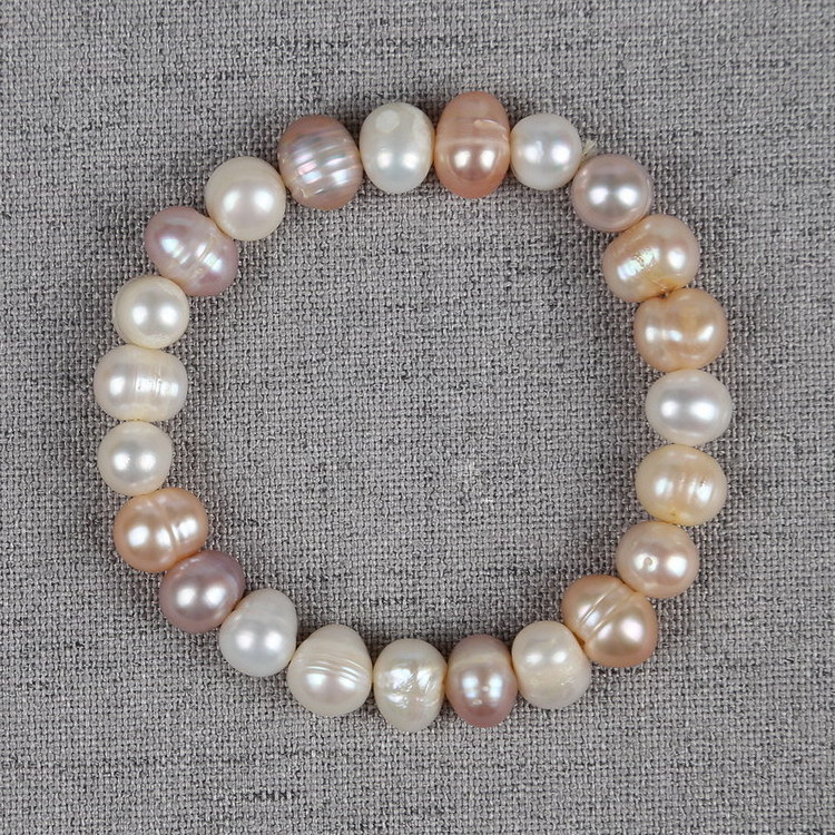 Zooying Natural  freshwater  pearl beads bracelet