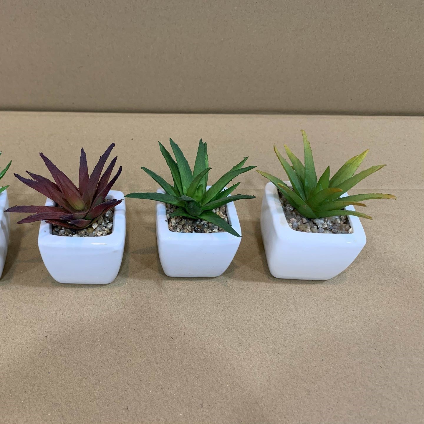 Fake Succulents Mini Faux Succulents in Pots Mixed Sizes Artificial Succulents Plants for Office Home Bedroom Desk Windowsills D