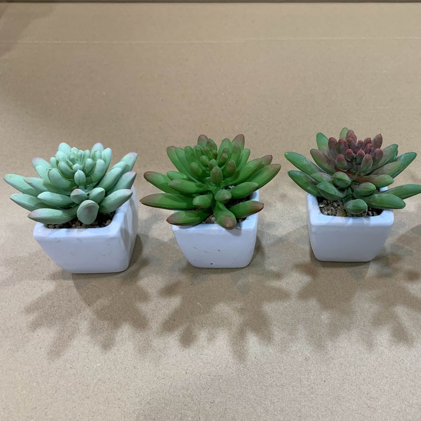 Fake Succulents Mini Faux Succulents in Pots Mixed Sizes Artificial Succulents Plants for Office Home Bedroom Desk Windowsills D