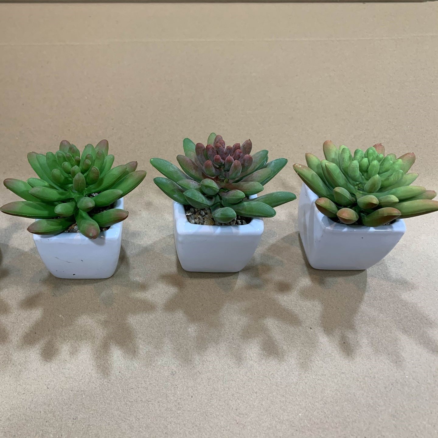 Fake Succulents Mini Faux Succulents in Pots Mixed Sizes Artificial Succulents Plants for Office Home Bedroom Desk Windowsills D