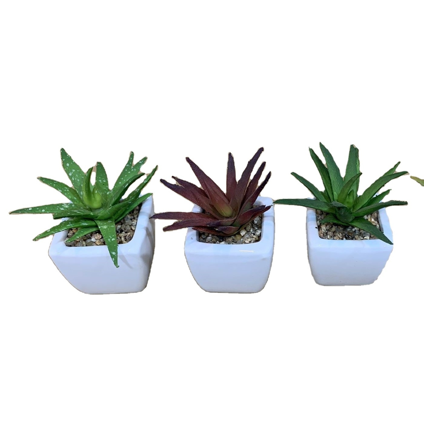 Fake Succulents Mini Faux Succulents in Pots Mixed Sizes Artificial Succulents Plants for Office Home Bedroom Desk Windowsills D