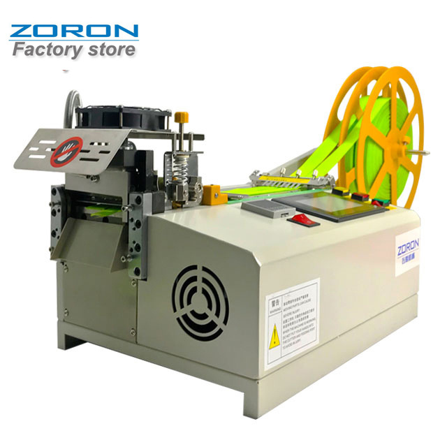 Factory Price Automatic hot knife Nylon belt polyester webbing  ribbon  satin Tape Cutting Machine for PVC PP elastic band