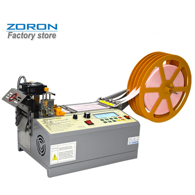 Factory Price Automatic hot knife Nylon belt polyester webbing  ribbon  satin Tape Cutting Machine for PVC PP elastic band