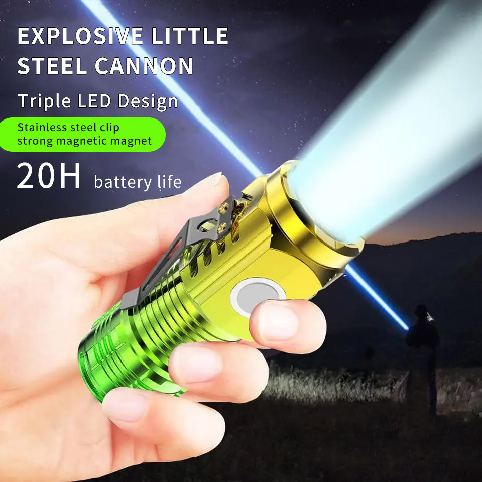 Portable Super Powerful Rechargeable Linternas Lanterna Small Mini Led Keychain Flashlight