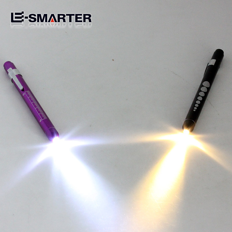 3Rd Generation Nursing Penlight Different Color Aluminum Alloy Pen Light Long Range Rechargeable 18650 Led Zoom Flashlight