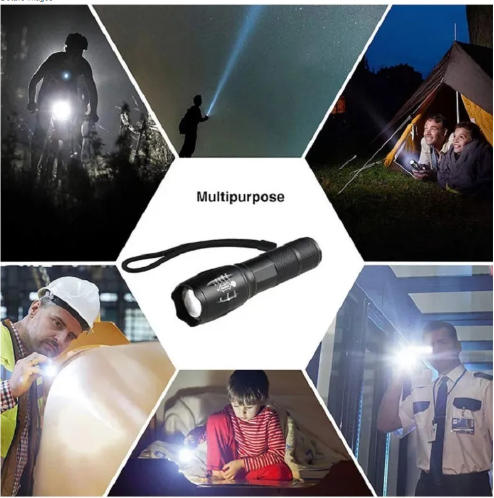 Super Bright Flash Light 100000 Long Range Powerful Waterproof Multifunctional Recargable Linterna Torches Flashlights