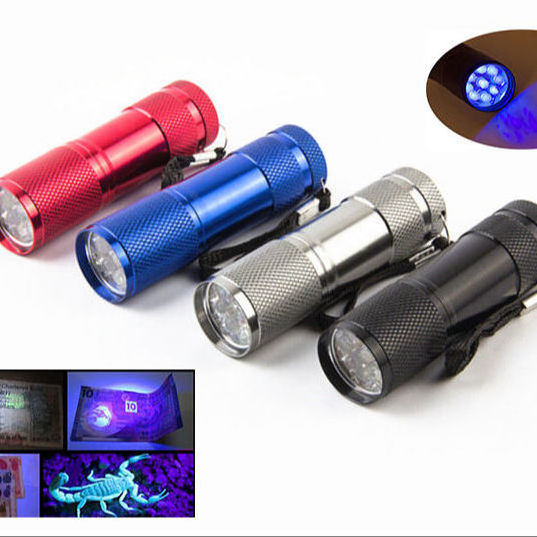 Outdoor Camping Hiking Walking Hunting 9Led Purple Torch Light Urine Detector Custom 365Nm 395Nm Uv Bike Led Flashlights