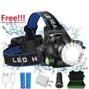 Outdoor Usb Rechargeable Battery Waterproof Flashlight 1000 Lumen Linternas De Cabeza Head Lamp Hiking Led Headlamps