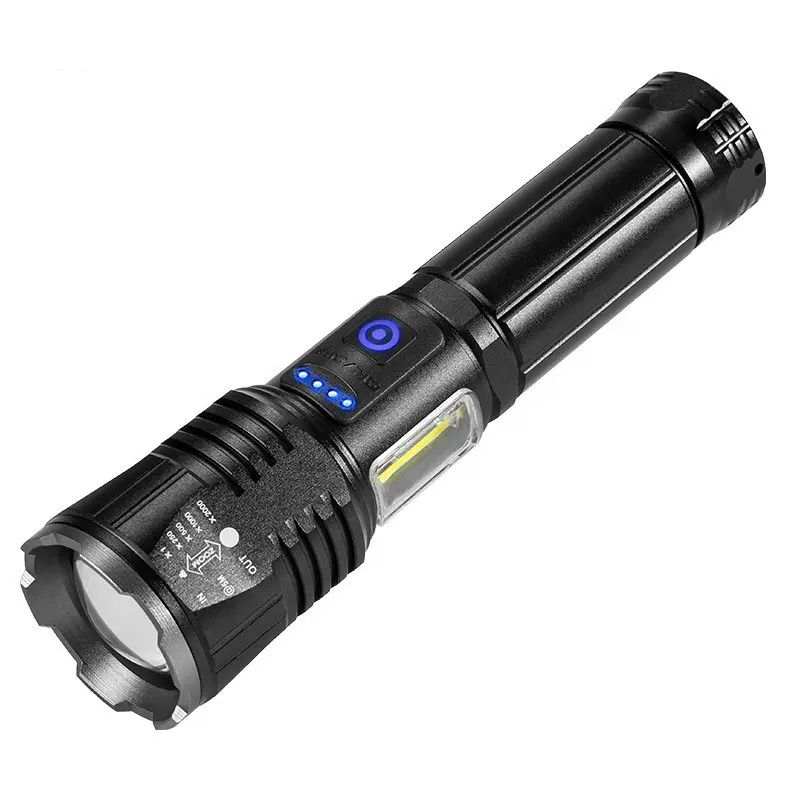 Torcia Elettrica Linternas Taschenlampe Lampes De Poche Zaklamp Rechargeable Powerful Torch T6 Led Zoom Flashlight