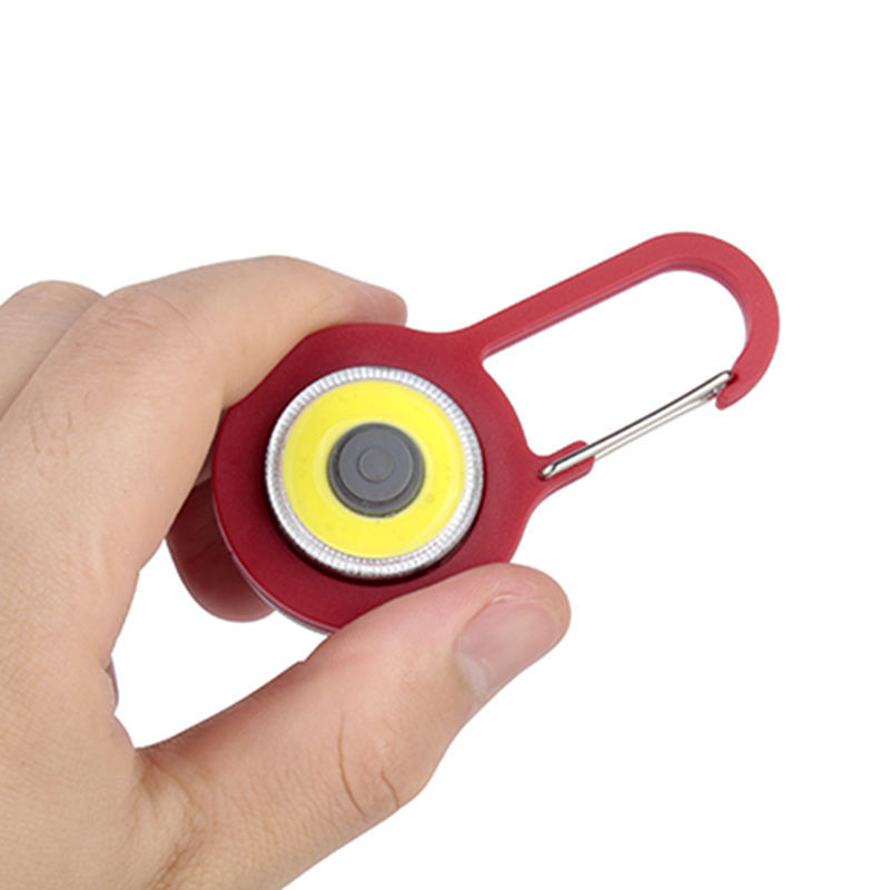 Key Ring Cob Worklight Portable Battery Power Red Light Magnet Work Lamp Mini Torch Flashlights Led Torch Keychain