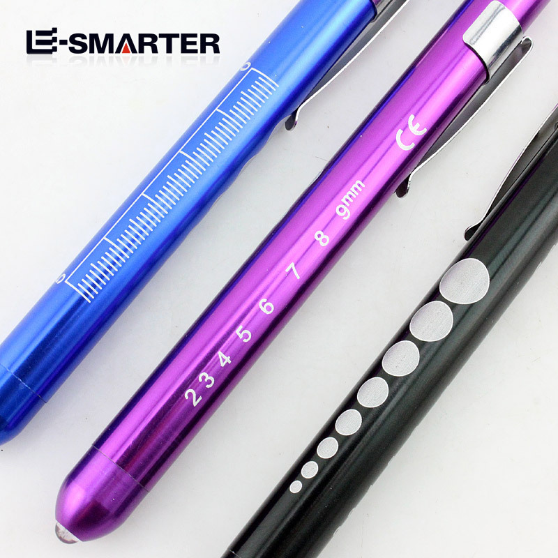 3Rd Generation Nursing Penlight Different Color Aluminum Alloy Pen Light Long Range Rechargeable 18650 Led Zoom Flashlight