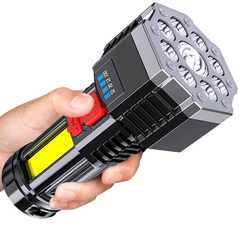 High Brightness Powerful Hand-Held Outdoor Bike Flashlight 5 Modes Torch Camping Lamp