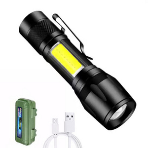 Wholesale Portable Rechargeable Zoom Torch Camping Lanterna Taschenlampe Mini Led small Flashlight