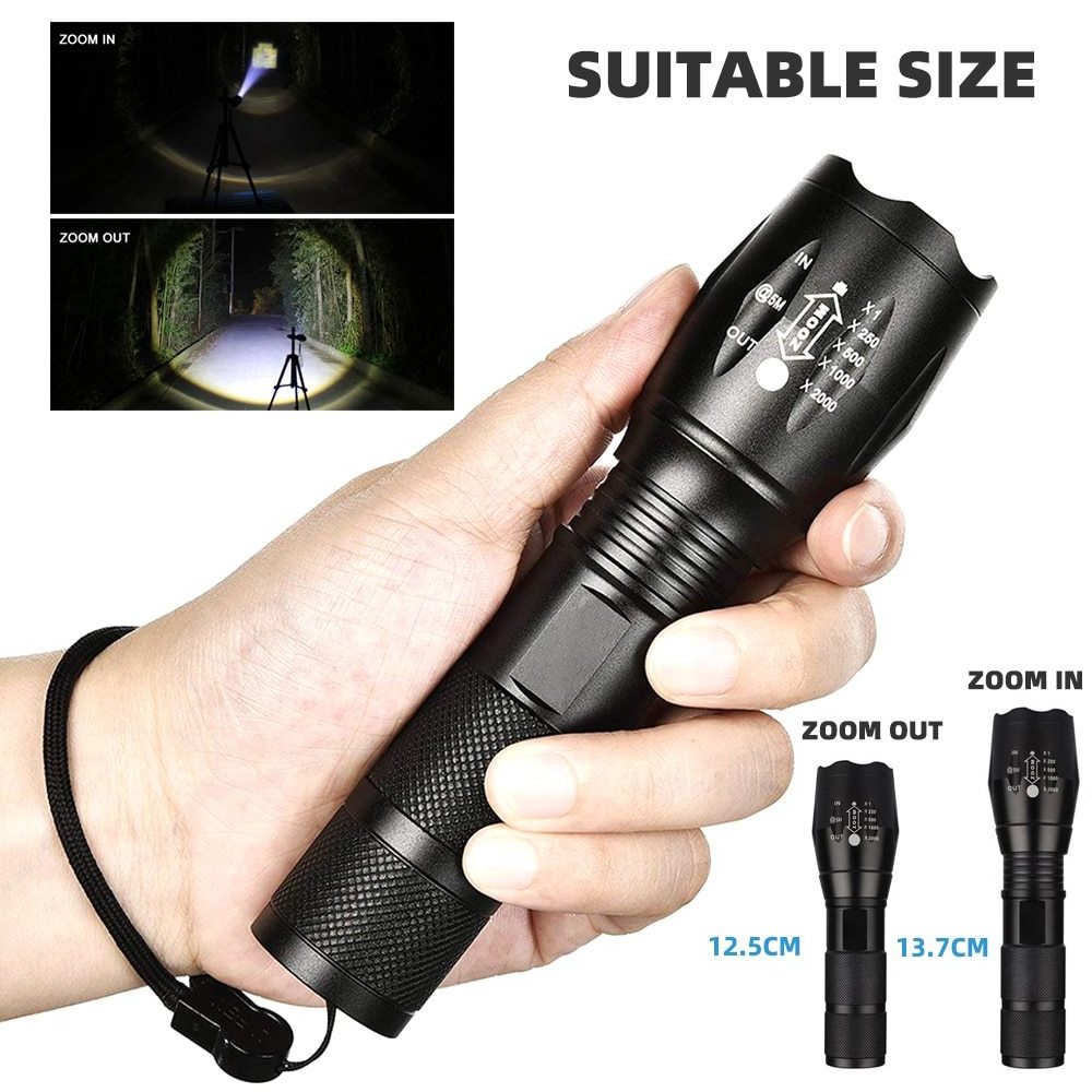 Multifunctional Long Range Powerful Waterproof Underwater Lanterna Led Taschenlampe Tactical Rechargeable Flashlight Linterna