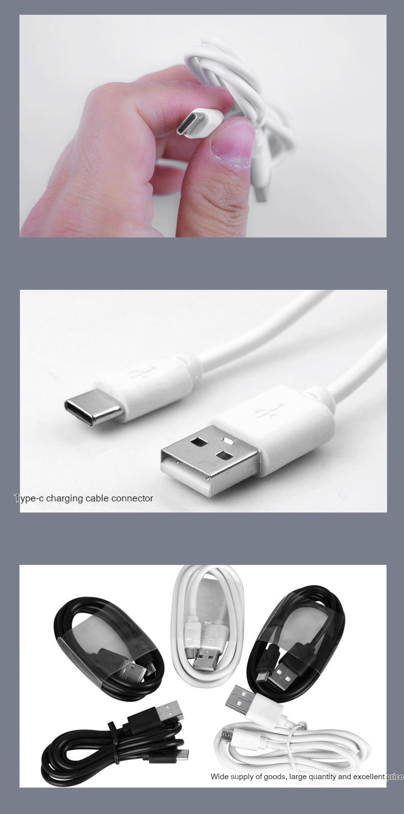 Flashlight Charging Cable Type-C Android Usb Cable Fast Charging Type-C Data Cable