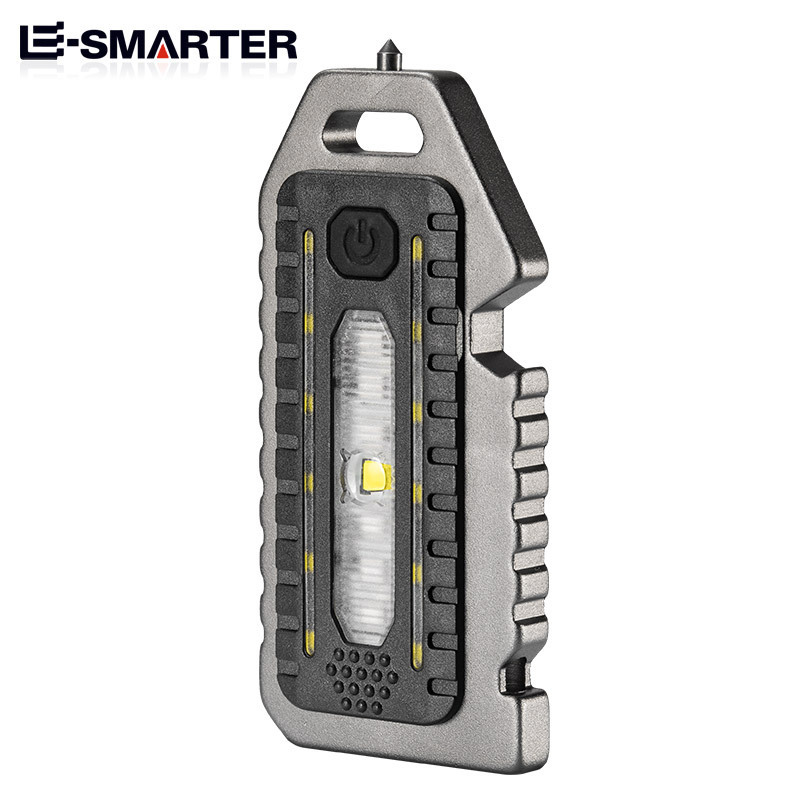 Custom Edc Waterproof Pocket Multitool Cob Usb Rechargeable Mini Camping Keychain Light Flashlight